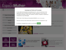 Tablet Screenshot of espacomulher.eu